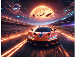 digital mural wallpaper, авто, трек, скорость, спорткар