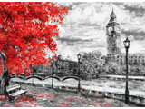 digital mural wallpaper, старый, Лондон, холст, масло