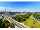 digital mural wallpaper, город, расширение пространства, Poland, Варшава
