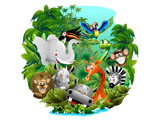 фотообои детские мультфильм персонажи коллаж