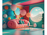 фотошпалери детский сказочный игровой интерьер