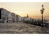 digital mural wallpaper, набережная, фонарь, камни, мостовая
