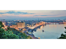 digital mural wallpaper, Киев, панорама, Украина, Днепр