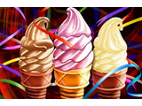 digital mural wallpaper, еда, мороженое, десерт, праздник