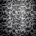 digital mural wallpaper, узор, металл, серебро, кованый