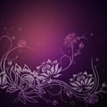 digital mural wallpaper, узор, абстракция, фиолетовый, цветы