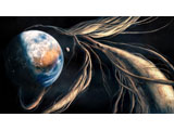 digital mural wallpaper, космос, планета, si-fi, расширение пространства