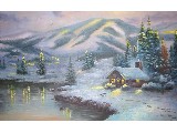 digital mural wallpaper, зима, сугроб, снег, природа