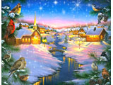 digital mural wallpaper, детские, зима, пейзаж, баннер